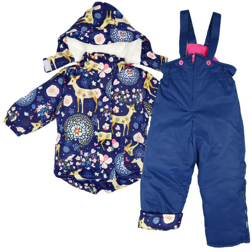 ZIMOWY KOMBINEZON dwuczęściowy GRANAT SARENKI kurtka + spodnie