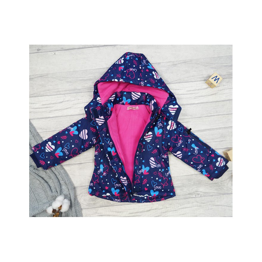 ZIMOWY KOMBINEZON dwuczęściowy GRANAT W SERCA kurtka + spodnie