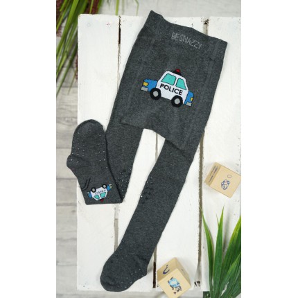 RAJSTOPY do RACZKOWANIA 3x ABS grafitowe police wzór 657