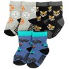 3PAK SKARPETKI z ABS TYGRYSY skarpety chłopięce C-50