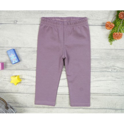 Liliowe LEGGINSY GETRY ocieplane na meszku