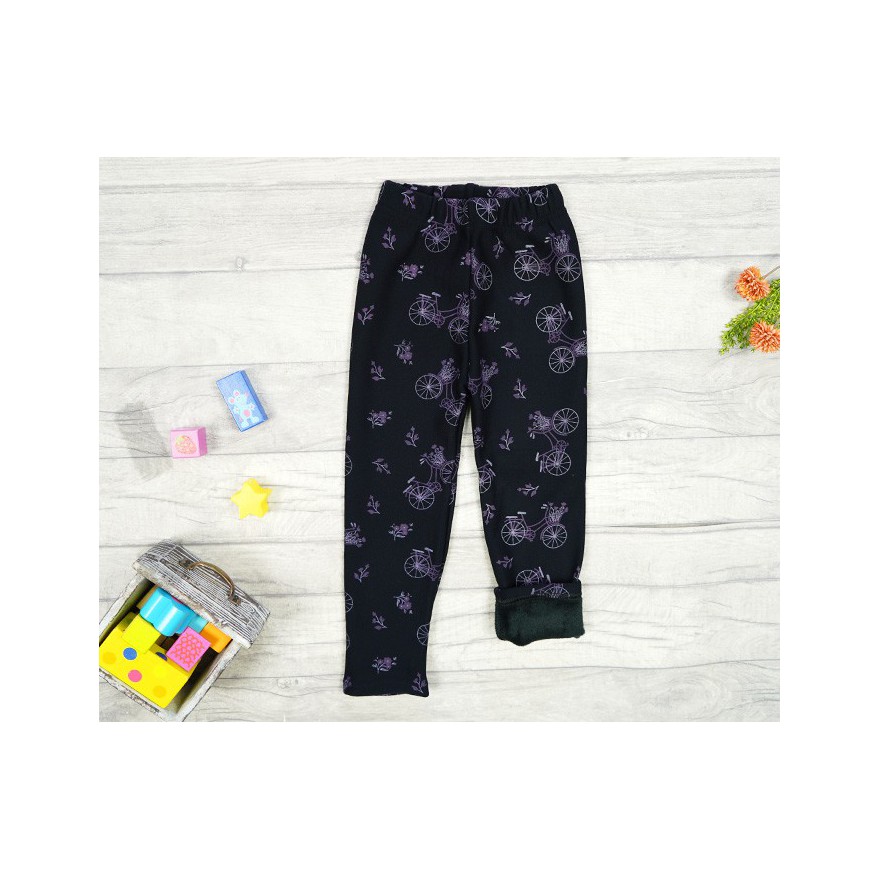 Czarne LEGGINSY ocieplane ROWERY GETRY na futerku