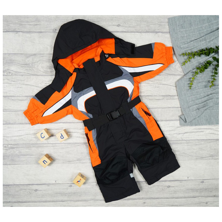 ZIMOWY KOMBINEZON jednoczęściowy POMARAŃCZOWY termoaktywny