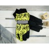 Żółto-czarne rękawiczki narciarskie 5P SNOWBOARD r.146-170