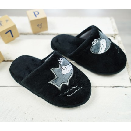 Czarne KAPCIE REKIN ciepłe ciapy klapki