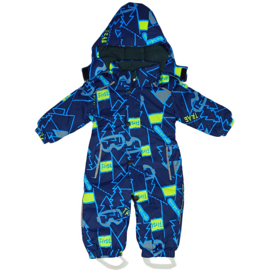 ZIMOWY KOMBINEZON jednoczęściowy GRANATOWY FIRST