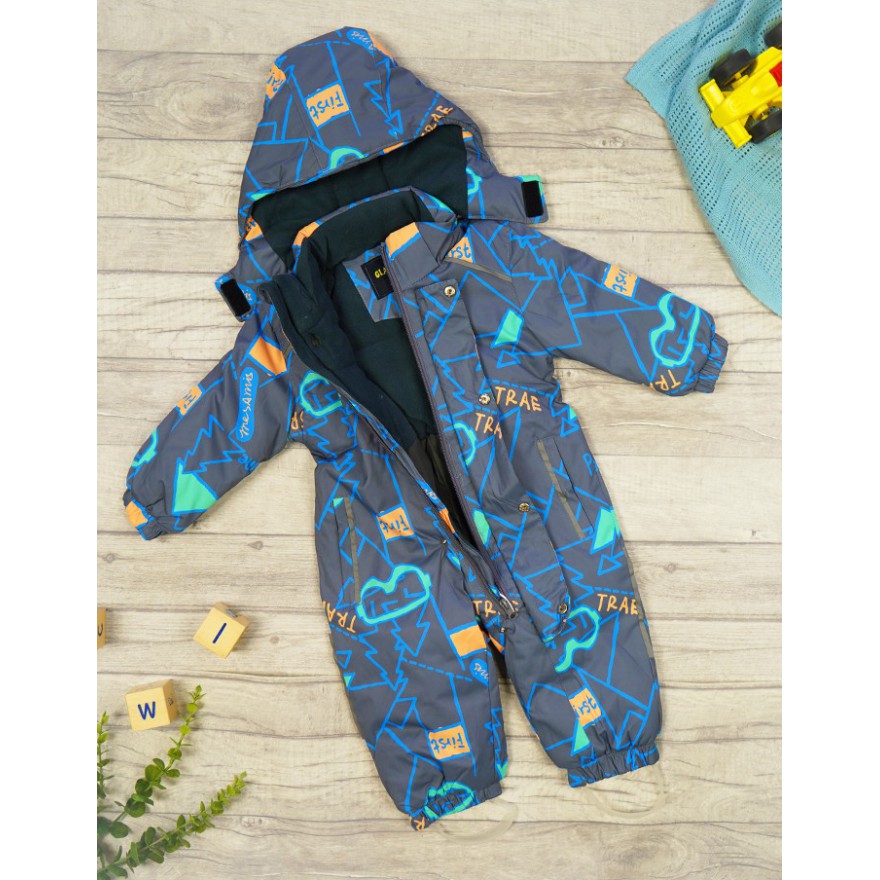 ZIMOWY KOMBINEZON jednoczęściowy GRAFITOWY FIRST