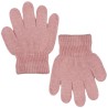 Pudrowe RĘKAWICZKI 5-palczaste gładkie r.98-164