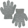 Szare RĘKAWICZKI 5-palczaste gładkie r.98-164