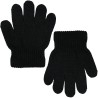 Czarne RĘKAWICZKI 5-palczaste gładkie r.98-164