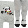 RAJSTOPY dziecięce szare panda gooal wzór 666