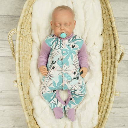 Pajac pajacyk bawełniany wrzosowy w misie koala wzór 377w