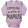 Wrzosowe BODY Córeczka Mamusi długi rękaw wzór 401