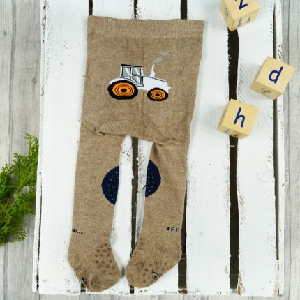 RAJSTOPY do RACZKOWANIA brązowe traktor POTRÓJNY ABS! wzór 673