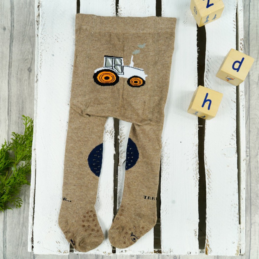 RAJSTOPY do RACZKOWANIA brązowe traktor POTRÓJNY ABS! wzór 673