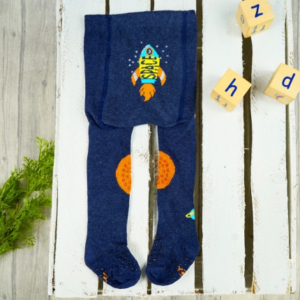 RAJSTOPY do RACZKOWANIA jeans rakieta POTRÓJNY ABS! wzór 675