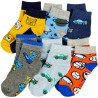 6 PAK SKARPETKI skarpety chłopięce AUTO PIŁKI MIŚ DINO