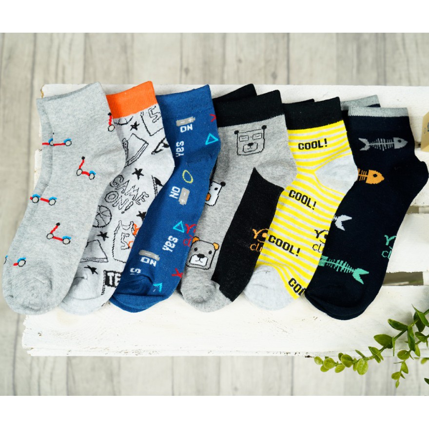 6 PAK SKARPETKI skarpety chłopięce COOL Game On ości