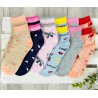 6 PAK SKARPETKI skarpety dziewczęce TRUSKAWKI słonie serca