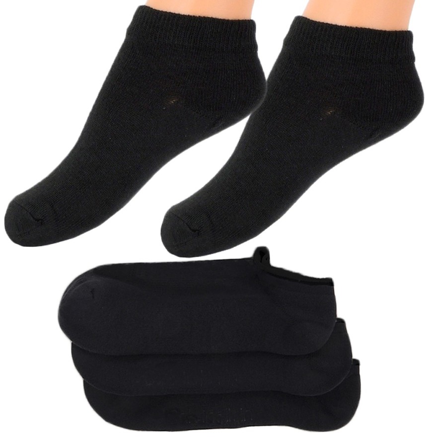 3-pak SKARPETY STOPKI SKARPETKI czarne gładkie
