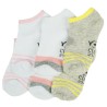 3-pak SKARPETY STOPKI SKARPETKI dziewczęce paski z żółtym