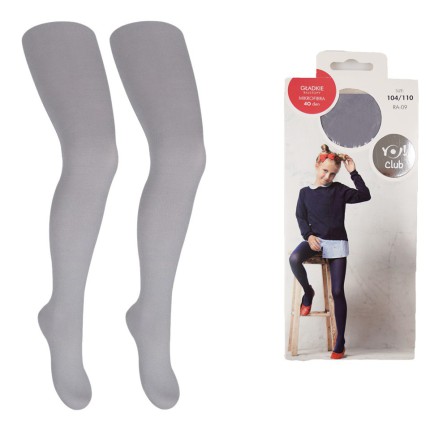 Jasno szare RAJSTOPY MIKROFIBRA 40 DEN rozmiary od 68 do 140