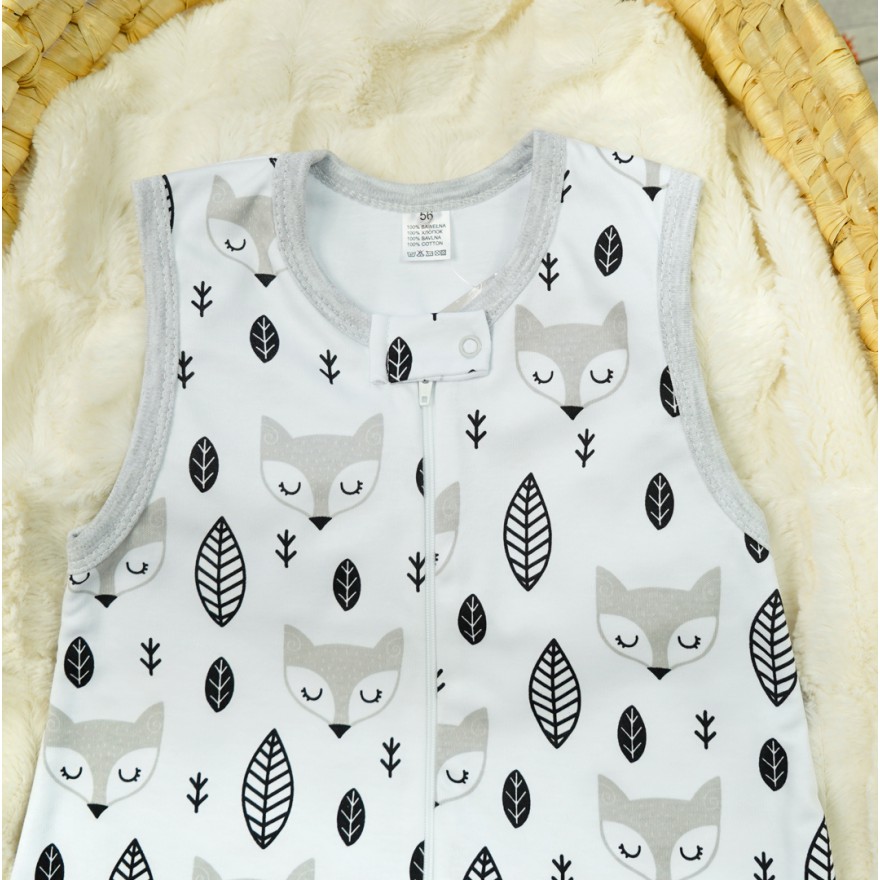 Szary ŚPIWÓR śpiworek niemowlęcy liski w.412s do spania wyprawka
