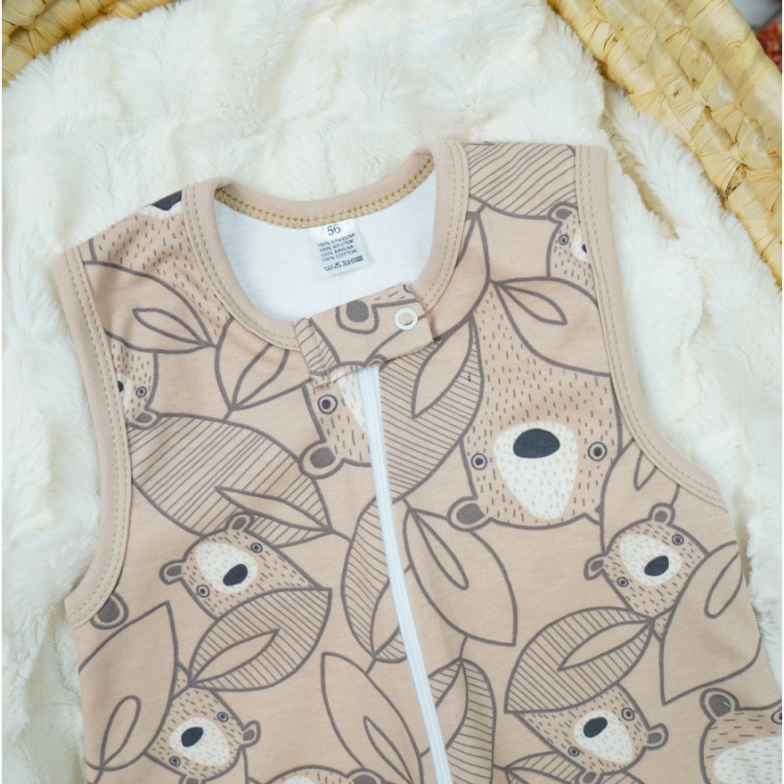 Beżowy ŚPIWÓR śpiworek niemowlęcy misie w.339b do spania wyprawka