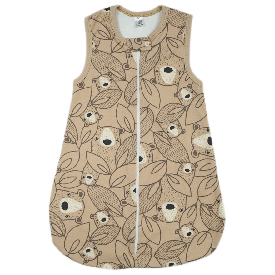 Beżowy ŚPIWÓR śpiworek niemowlęcy misie w.339b do spania wyprawka