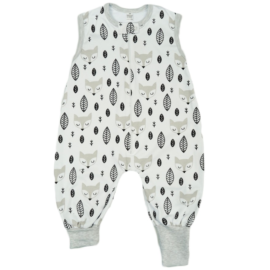 Szary ŚPIWÓR śpiworek z nogawkami rosnący w liski w.412s do spania 