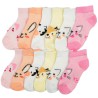 6pak skarpetki stopki dziewczęce letnie ZWIERZAKI skarpety ażurowe D-60