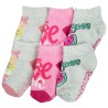 3PAK SKARPETKI STOPKI z ABS LOVE GIRL POWER skarpety dziewczęce D-59