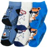 3PAK SKARPETKI STOPKI z ABS miś rekin tiger skarpety chłopięce C-52