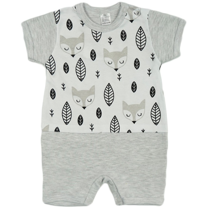 RAMPERS letni szary w liski wzór 412s