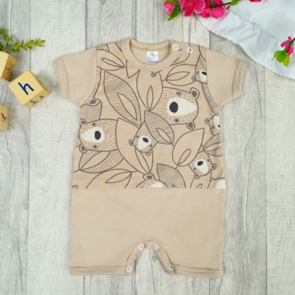 RAMPERS letni beżowy w misie wzór 339b