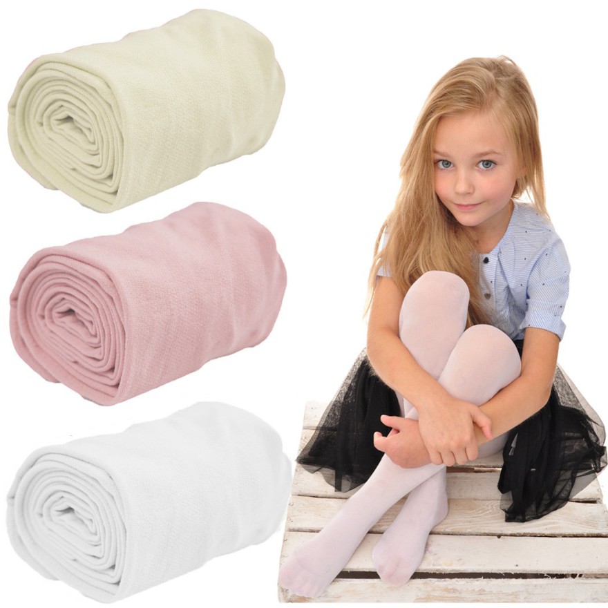 3PAK RAJSTOPY MIKROFIBRA 40 DEN biały róż ecru