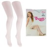 Białe RAJSTOPY dziewczęce mikrofibra gładkie rajstopki 20 DEN Olivia KOMUNIA