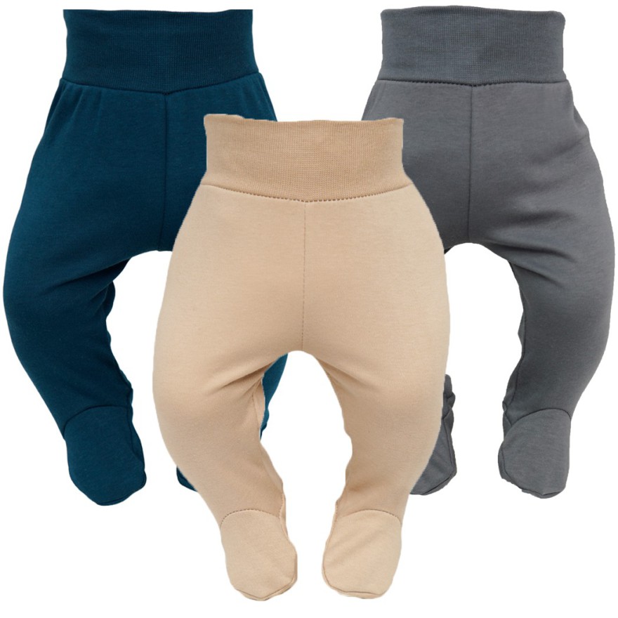 3pak PÓŁŚPIOCHY bezuciskowe petrol beż grafit