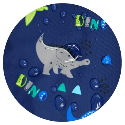 KOMBINEZON przeciwdeszczowy dwuczęściowy GRANAT DINO kurtka + spodnie wiosna/jesień