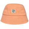 Pomarańczowy KAPELUSZ BUCKET HAT be happy czapka z daszkiem lato