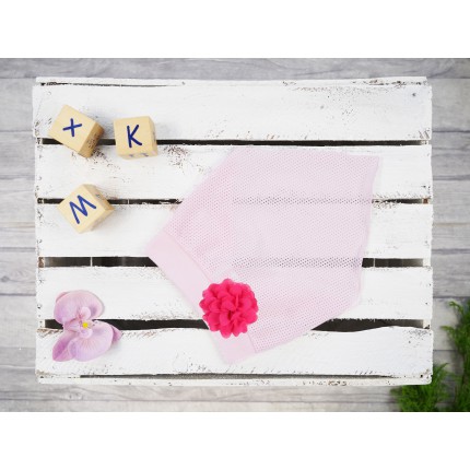 Różowa czapka CHUSTA amarantowy kwiat czapeczka przeciw poceniu się głowy LATO