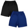 2pak KRÓTKIE SPODENKI gładkie granat czarny SZORTY szkoła wf