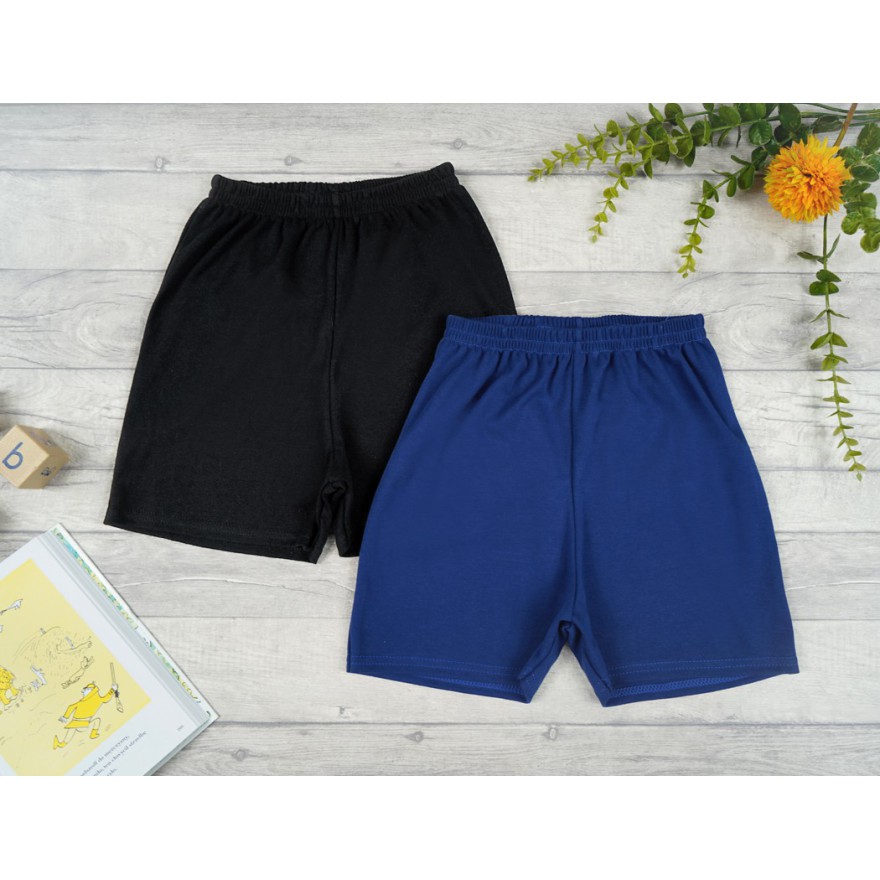 2pak KRÓTKIE SPODENKI gładkie granat czarny SZORTY szkoła wf