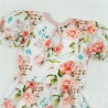 Kwiecista SUKIENKA POLA z bufkami krótki rękaw w. 422