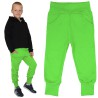 Jasny beż spodnie bawełniane z wyciąganą gumką bezuciskowe neon