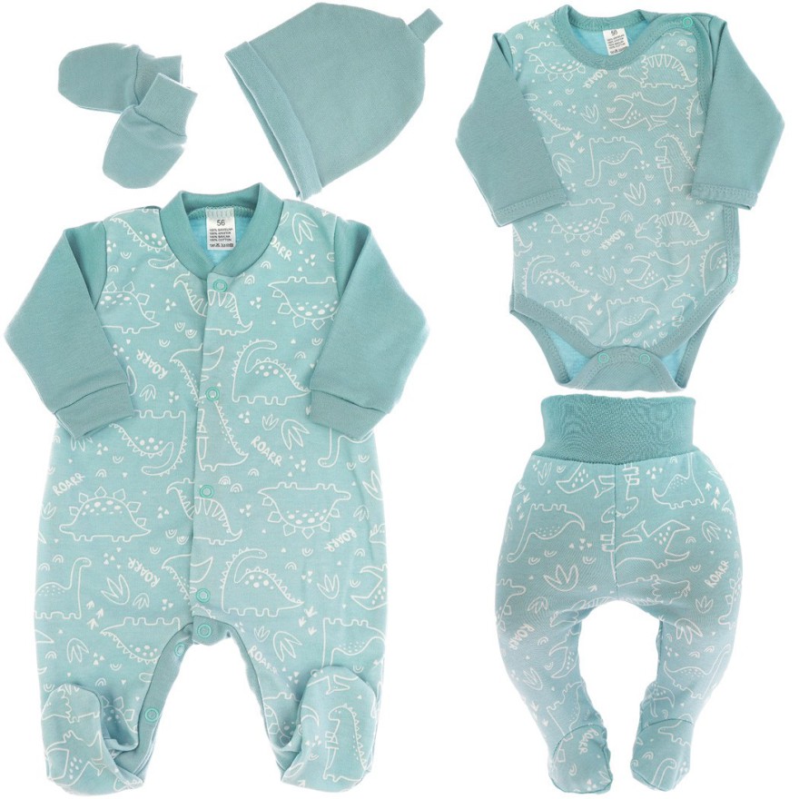 WYPRAWKA dla noworodka do szpitala 5 części iceberg dino 421