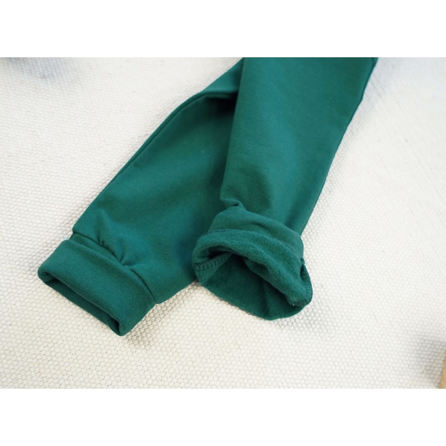 Butelkowe spodnie DRESOWE NA MESZKU, miękkie, dla wrażliwców