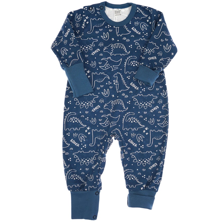 Pajac bez stópek RAMPERS jeans w dino pajacyk rosnący 421