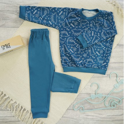 Jeans PIŻAMA w dino dinozaury wzór 421