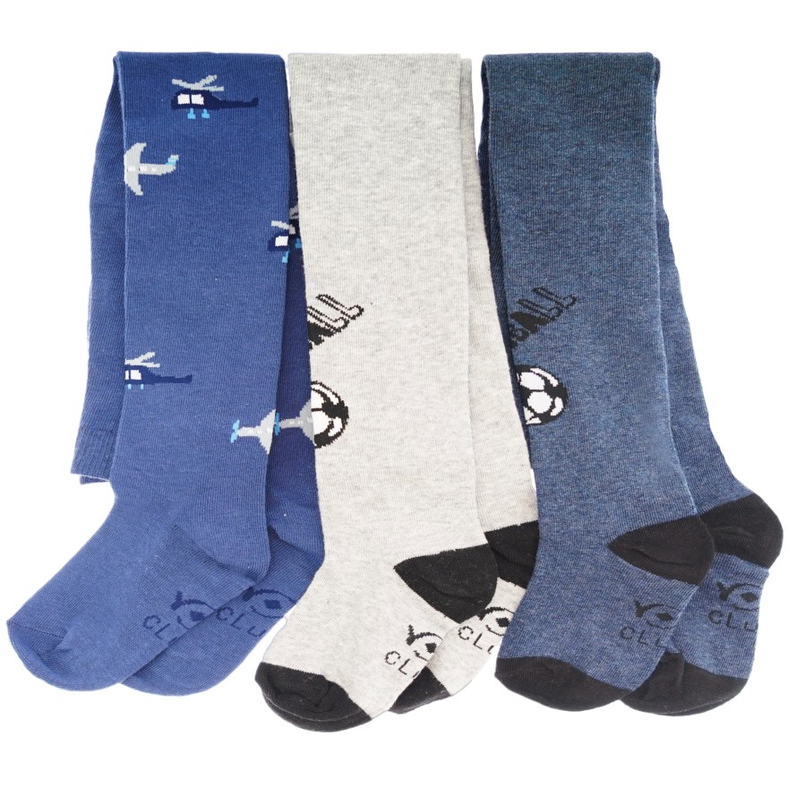 3pak RAJSTOPY bawełniane samoloty piłki chłopiece